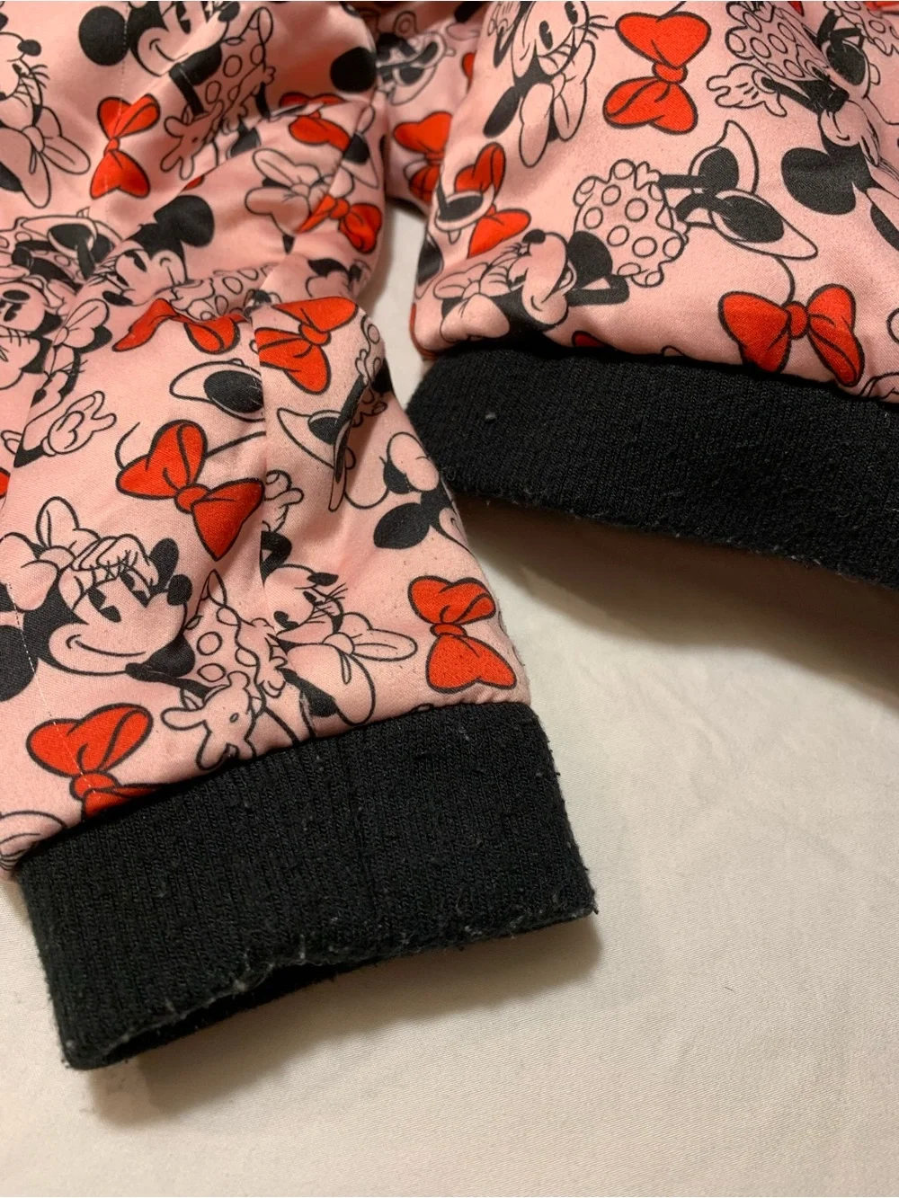 Disney TuTu Couture Minnie Mouse Satin Pink Puffer Jacket, girls size 5/6